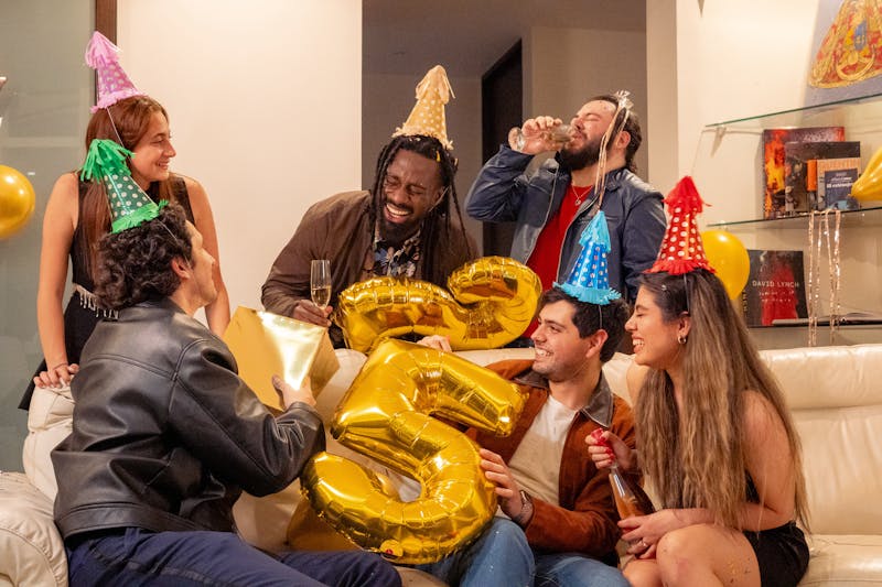 wings over birthday party event celebration with guests